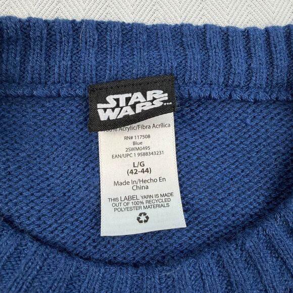 Star Wars Ugly Christmas Sweater Large Yoda “Merry Force Be With You” - Picture 9 of 10